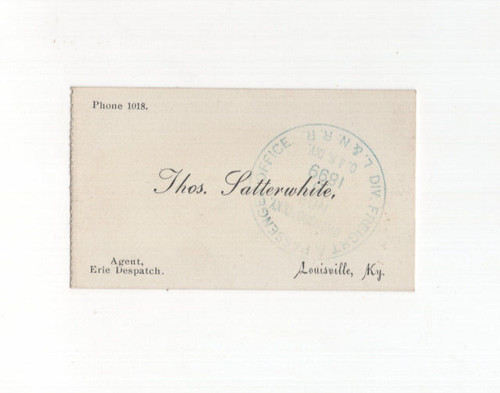 1899 erie despatch - despatch, louisville